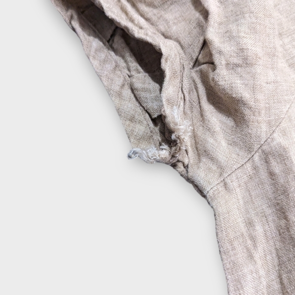 Vivian Shyu Size Small Natural Linen Tunic Dress, Made in Canada - Picture 5 of 6